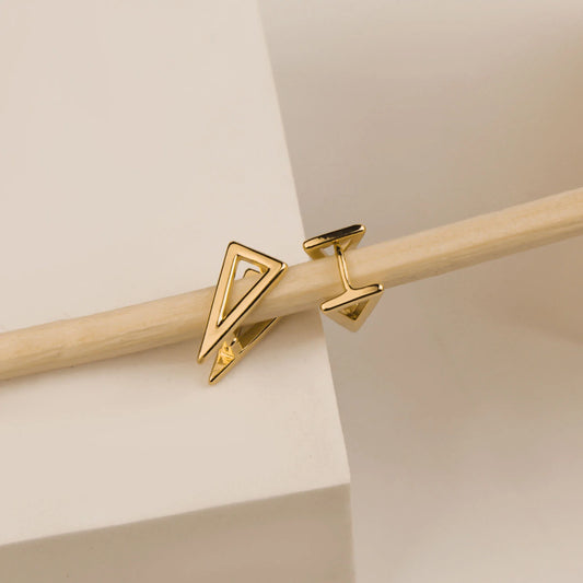 Triangles - Tendrils in 18k Gold plating (Copy) Delta Jewel