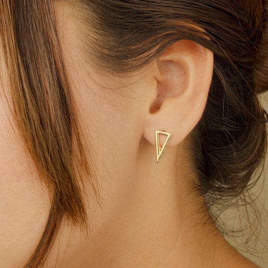 Triangles - Tendrils in 18k Gold plating (Copy) Delta Jewel